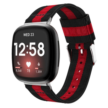 Universal Stripe Nylon Watch Band, For Fitbit Versa 4 / Sense 2