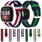 Universal Stripe Nylon Watch Band, For Fitbit Versa 4 / Sense 2