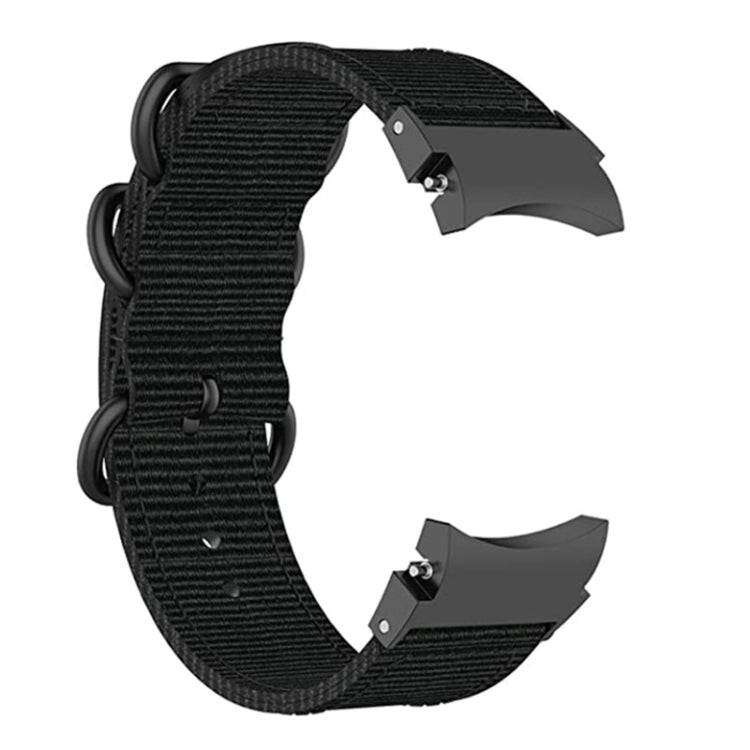 For Samsung Galaxy Watch4 / Watch4 Classic / Watch5 / Watch5 Pro Nylon Three-ring Watch Band