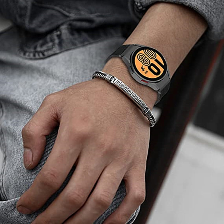 For Samsung Galaxy Watch4 / Watch4 Classic / Watch5 / Watch5 Pro Nylon Three-ring Watch Band