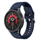 Rhombus-texture silicone watch band in midnight blue for Galaxy Watch 5/5 Pro
