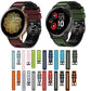Plain Weave Two-color Silicone Watch Band, For Samsung Galaxy Watch 5 Pro 45mm