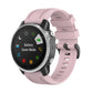 Textured 20mm watch strap, rose pink silicone with quick-release plastic button clasp