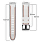 Silicone leather watch band size diagram: 22mm width, 85mm/95mm length, 130mm loop