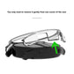 Black PC half-cover watch case with clear protective cover and scale