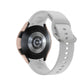 PC half-cover watch case in pink and gray with strap and camera cutout