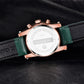 Ochstin 5111B Multifunctional Business Waterproof Luminous Leather Strap Quartz Watch