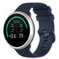 Silicone wrist strap watchband, 20mm, navy blue with plaid texture