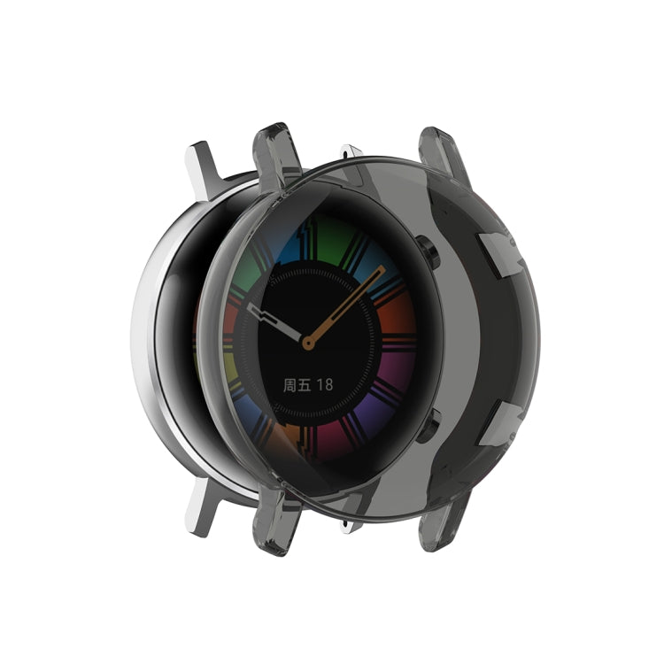 Full coverage watch protective case, transparent black TPU with screen cover