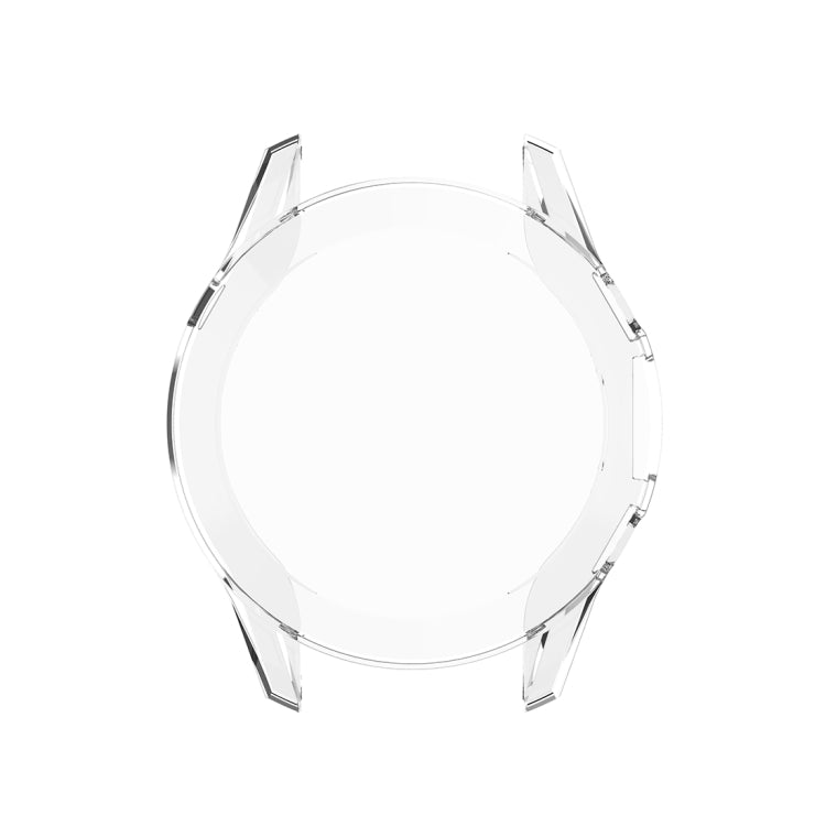 Clear watch protective screen case, slim curved guard with openings for round smartwatch