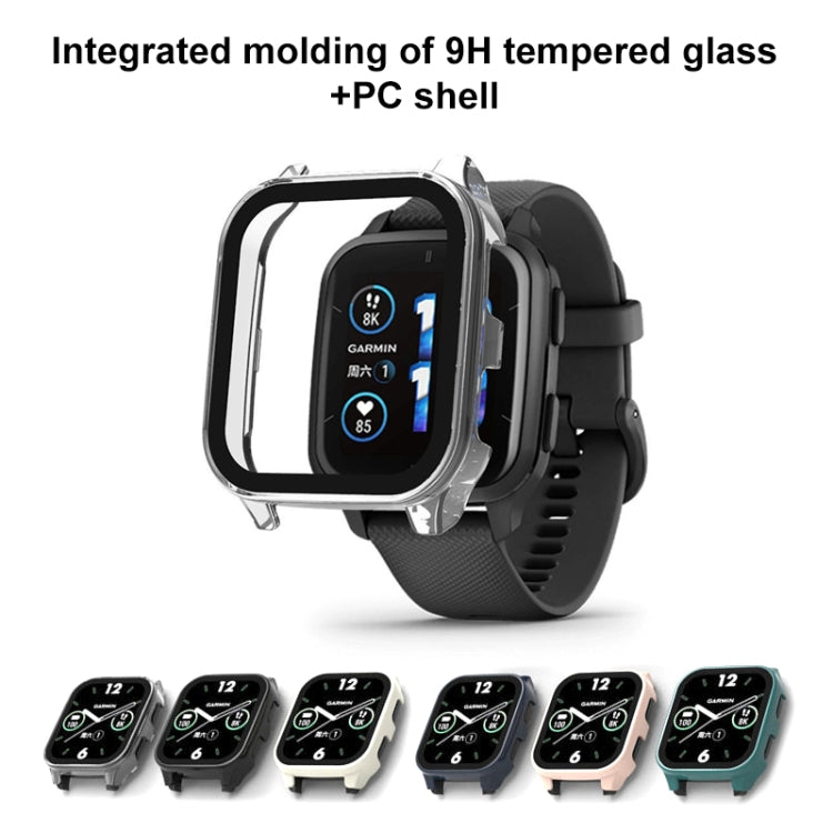 PC + 9H Tempered Glass Integrated Protective Watch Case, For Garmin Venu Sq2