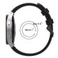 Black silicone watch band with buckle and adjustment holes for Samsung Galaxy Watch5