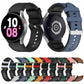 Assorted silicone watch bands with metal buckles in multiple colors.