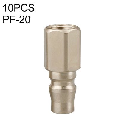 C-type pneumatic quick fitting connector, PF-20, metal push-to-connect style