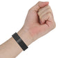 22mm milan-style watch strap on wrist, black mesh band