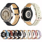 Unusual Fluted Leather Watch Band, 20mm, 22mm