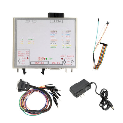 PowerBox adapter with wiring harness, DC power cable, and US plug connectors