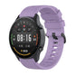 22mm silicone smartwatch wrist strap with quick-release clasp, light purple