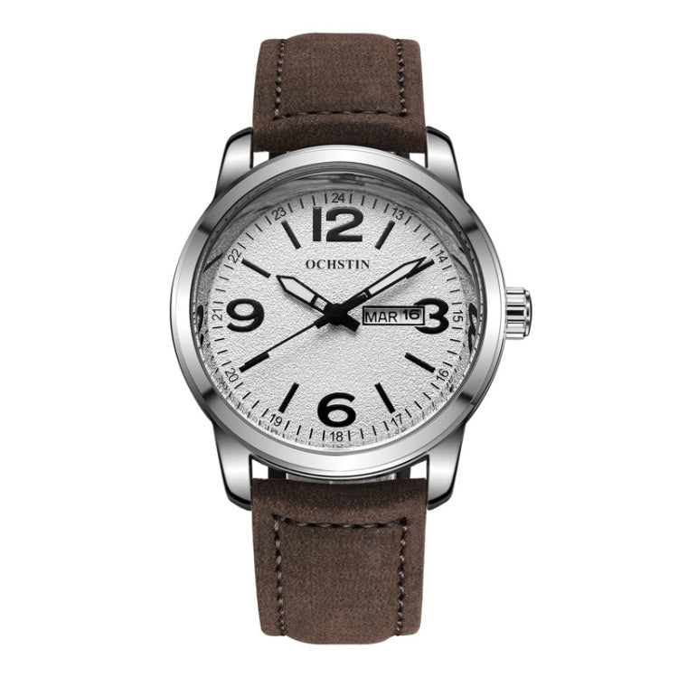 Ochstin 6047B Business Style Quartz Men Leather Watch