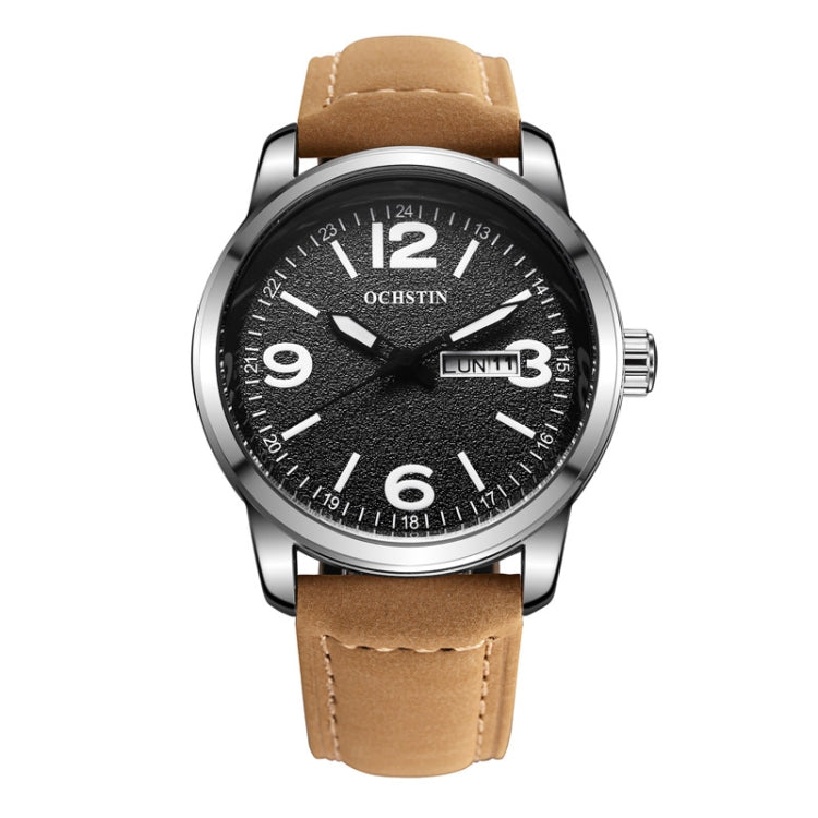 Ochstin 6047B Business Style Quartz Men Leather Watch