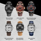 Ochstin 6047B Business Style Quartz Men Leather Watch