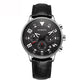 Multifunctional Quartz Men Leather Watch, Ochstin 6050B
