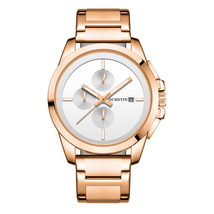 Pilot Series Multifunctional Quartz Steel Band Men Watch, OCHSTIN 6059C
