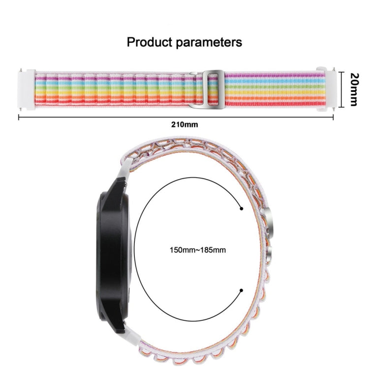 Universal Nylon Watch Band, For Garmin Forerunner 255S / Venu 2S