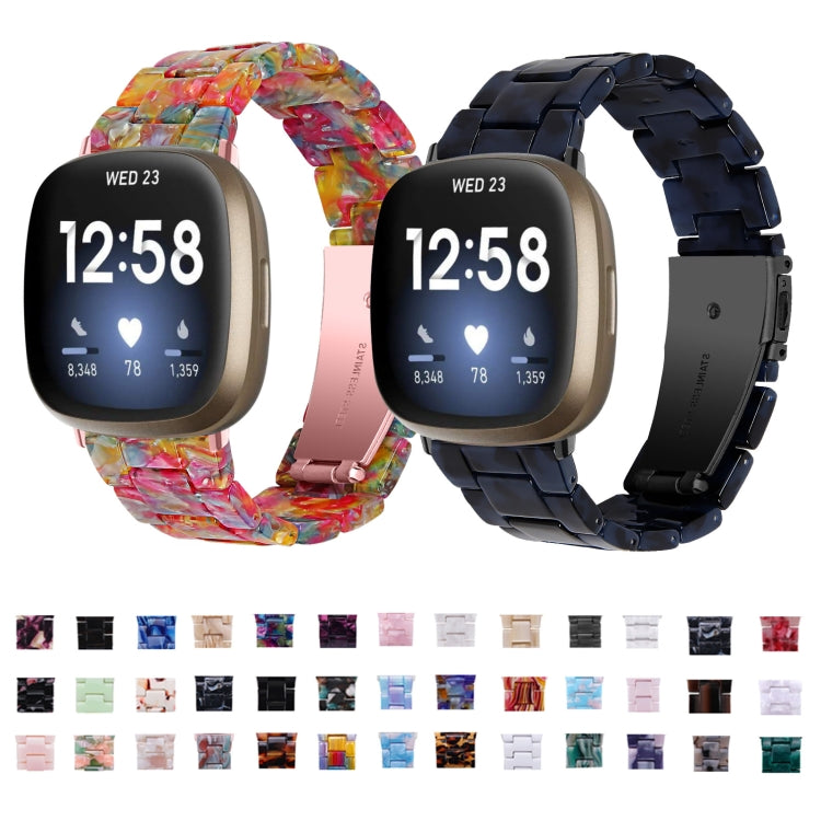 Assorted resin link watch bands in multiple colors, shown as a lineup