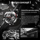 Multifunctional Quartz Waterproof Luminous Men Leather Watch, OCHSTIN 6123C