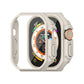 Ultra-thin PC watch case for 49mm, warm grey with beige bezel and side grips