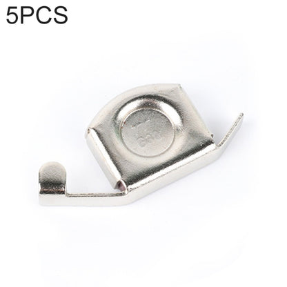 Magnetic seam guide press foot for sewing machine, silver metal body and gray pad