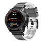Two-color quick-release silicone watch band, light gray with black quick-release