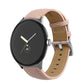 Pointed Tail Stitching Genuine Leather Watch Band, For Google Pixel Watch 5 / 4 / 3 / 2 / 1 41mm