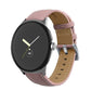 Pointed Tail Stitching Genuine Leather Watch Band, For Google Pixel Watch 5 / 4 / 3 / 2 / 1 41mm