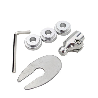 Stainless steel gear lever quick release adapter kit with mounting hardware and key