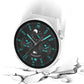 White 2-in-1 watch case with tempered glass screen protector on a smartwatch