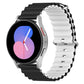 Universal Ocean Style Silicone Two Color Watch Band, 20mm, 22mm