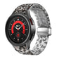 Printed silicone watch band with leopard pattern and magnetic clasp, for smartwatch use