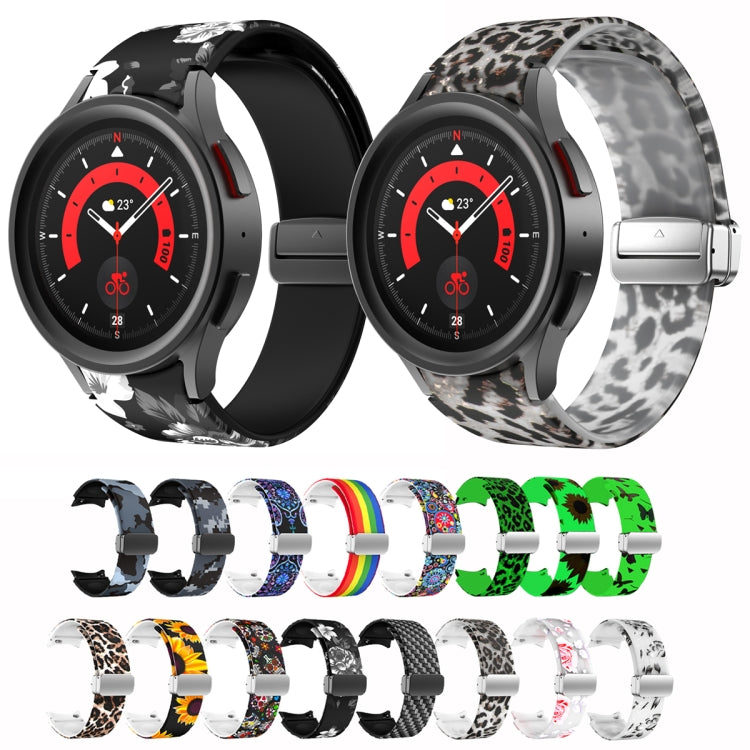 Printed silicone watch bands assortment with magnetic clasp for Galaxy Watch5