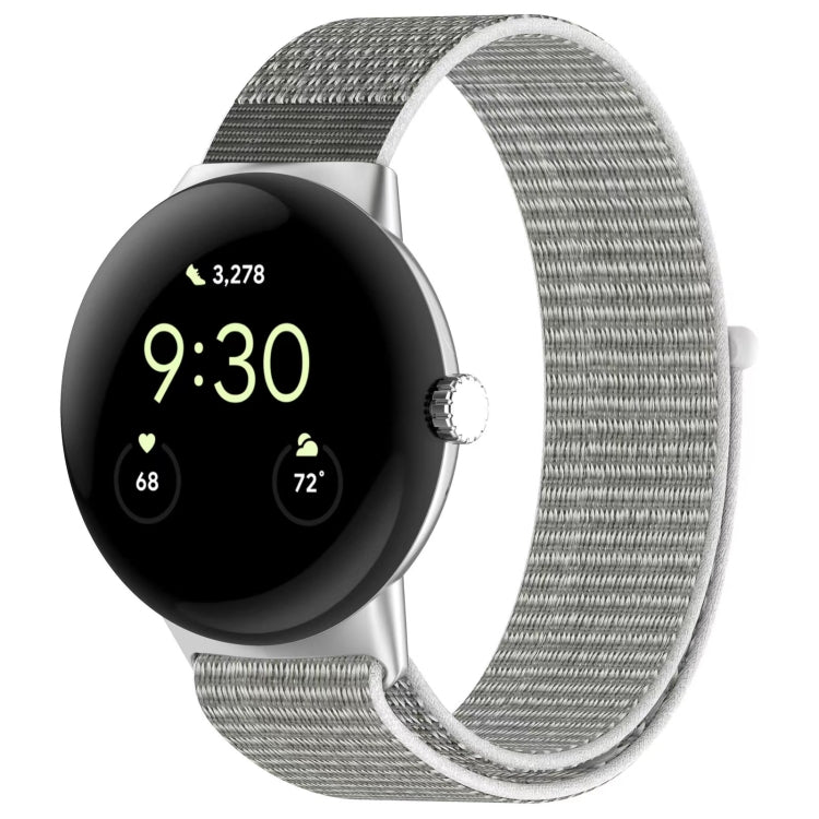 Metal Head Nylon Loop Watch Band, For Google Pixel Watch 5 / 4 / 3 / 2 / 1 41mm
