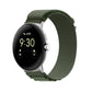 Nylon Loop Silver Connector Watch Band, For Google Pixel Watch 5 / 4 / 3 / 2 / 1 41mm