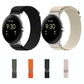Nylon Loop Silver Connector Watch Band, For Google Pixel Watch 5 / 4 / 3 / 2 / 1 41mm