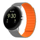 Two-section Magnetic Silicone Watch Band, For Google Pixel Watch 5 / 4 / 3 / 2 / 1 41mm