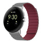 Two-section Magnetic Silicone Watch Band, For Google Pixel Watch 5 / 4 / 3 / 2 / 1 41mm