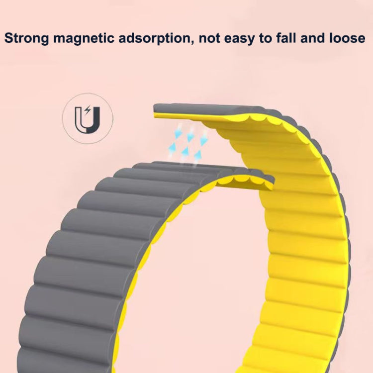Two-section Magnetic Silicone Watch Band, For Google Pixel Watch 5 / 4 / 3 / 2 / 1 41mm