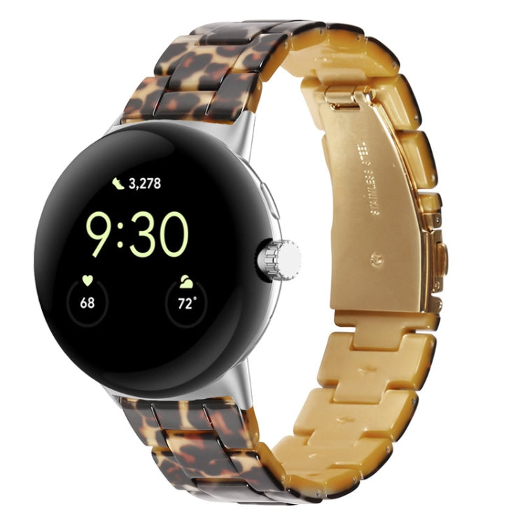 Three-beads Resin Watch Band, For Google Pixel Watch 5 / 4 / 3 / 2 / 1 41mm