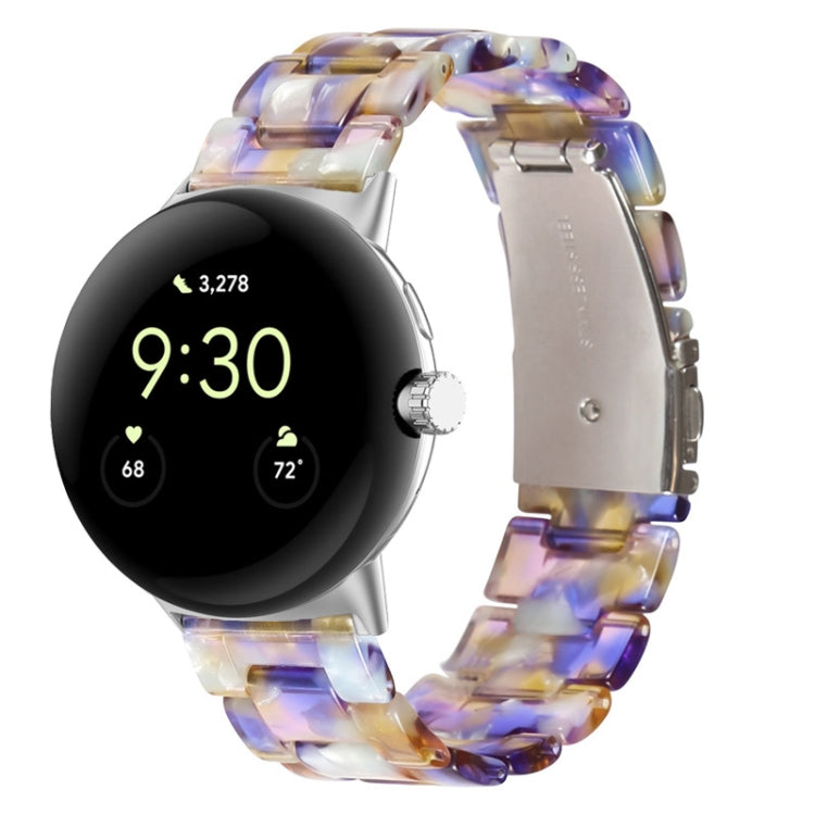 Three-beads Resin Watch Band, For Google Pixel Watch 5 / 4 / 3 / 2 / 1 41mm