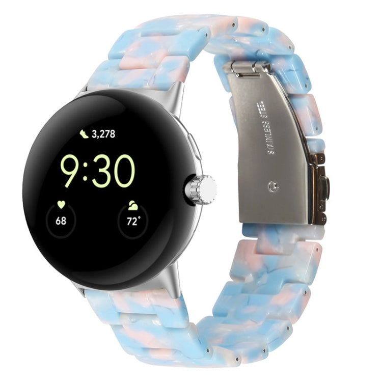 Three-beads Resin Watch Band, For Google Pixel Watch 5 / 4 / 3 / 2 / 1 41mm