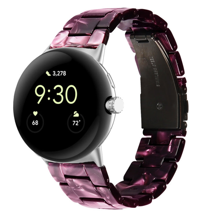 Three-beads Resin Watch Band, For Google Pixel Watch 5 / 4 / 3 / 2 / 1 41mm